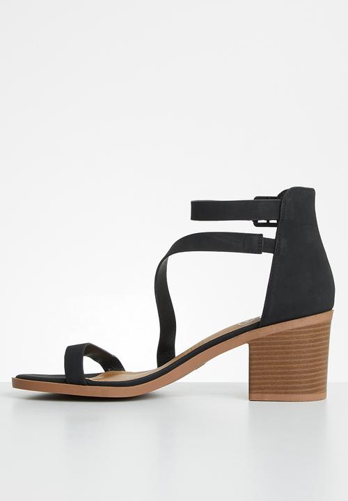 Cotton On - Harmony stack heel - black