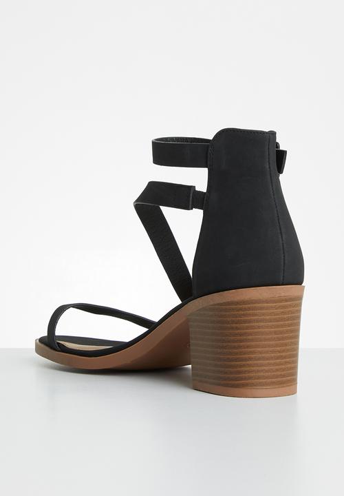Cotton On - Harmony stack heel - black