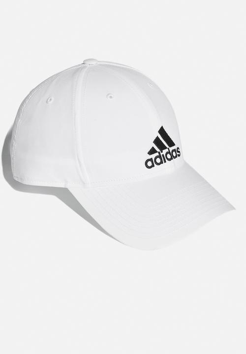 adidas Performance - 6 Panel cap lightweight embroidered - white & black 