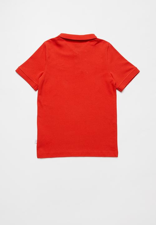 PUMA - Pique polo short sleeve tee - red