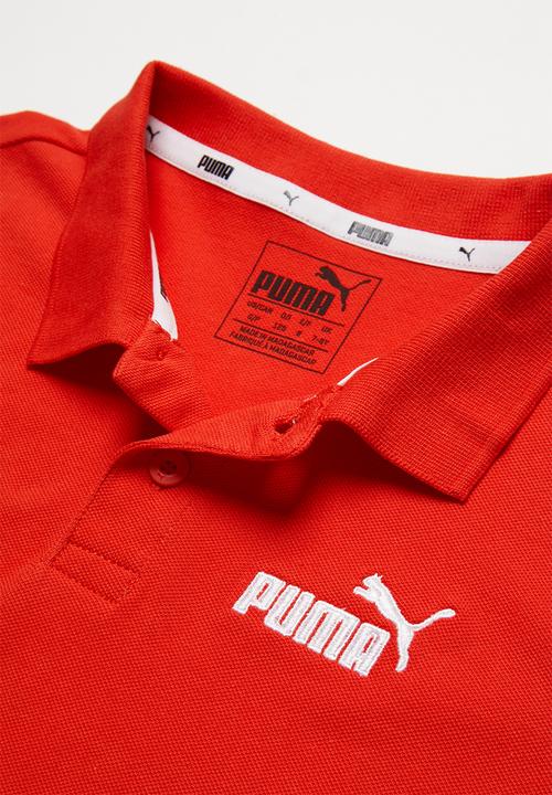 PUMA - Pique polo short sleeve tee - red