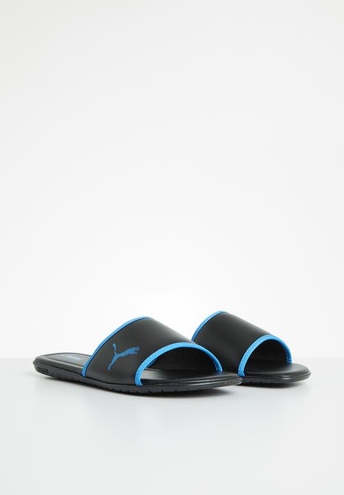 PUMA - Streetcat pure slide jr zadp - puma black & dresden blue