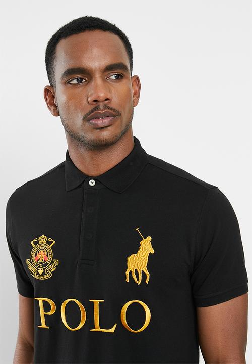 POLO - Mens prs logo mania golfer - black