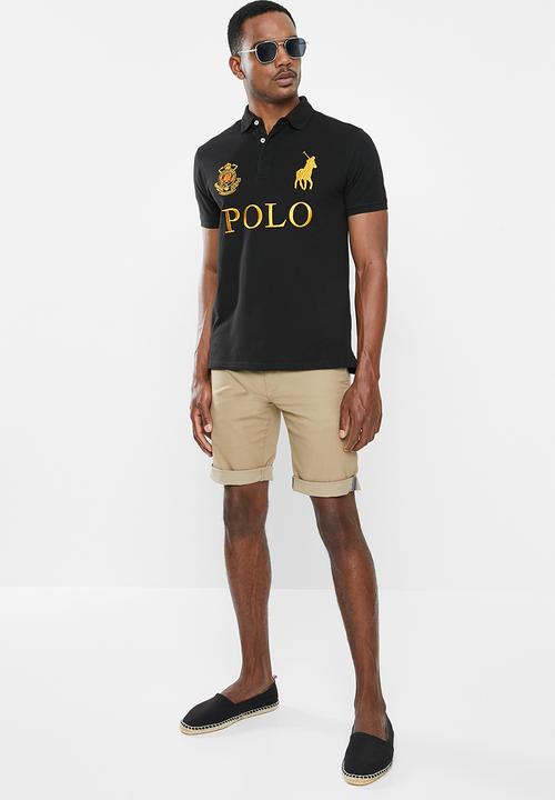 POLO - Mens prs logo mania golfer - black