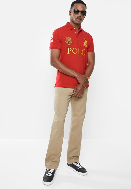 POLO - Prs logo mania golfer - red
