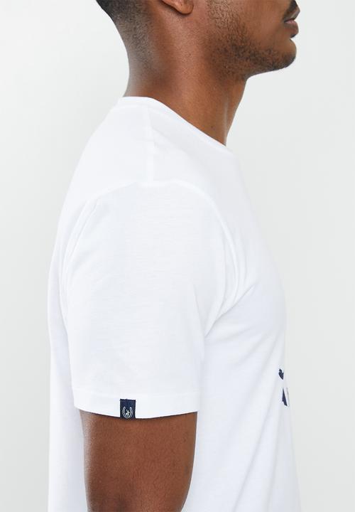 POLO - Pjc gareth short sleeve printed logo tee  - white