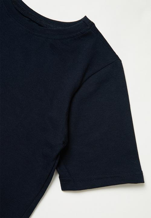 Pop Candy - Girls printed short sleeve tee - navy