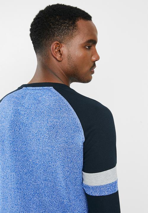Superdry. - Vl tri colour raglan long sleeve tee - multi