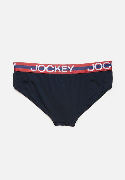 Jockey - 1 Pack jockey plain nylon brief - navy
