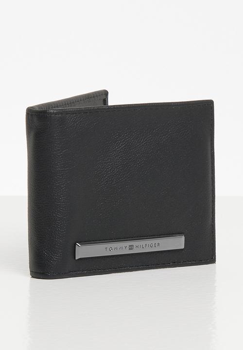 Tommy Hilfiger - Corp plaque mini money clip - black