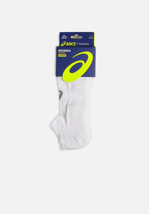 ASICS - 6 Pack invisible socks - white