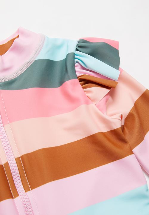 Cotton On - Lucy long sleeve swimsuit - multi 