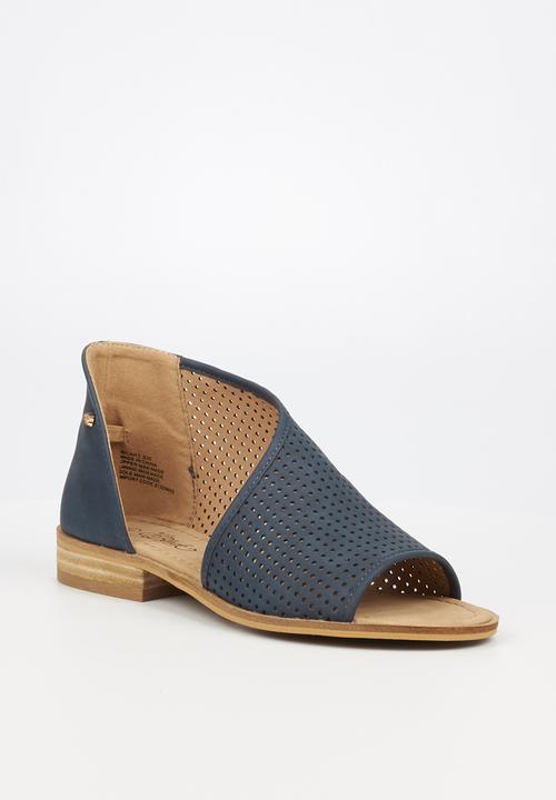 Miss Black - Micah 2 peep toe - navy