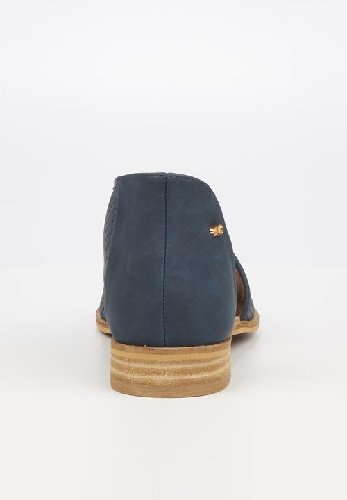 Miss Black - Micah 2 peep toe - navy