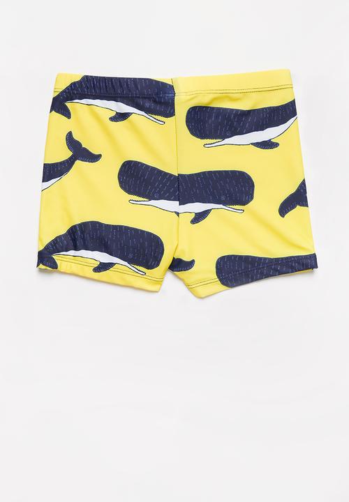 Cotton On - Billy boyleg swim trunk - yellow & navy 