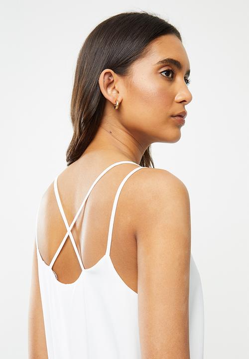 ONLY - Alice strap dress - white