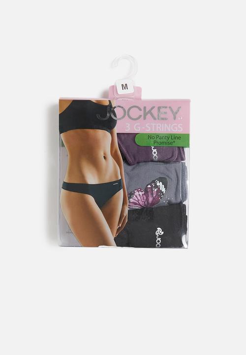 Jockey - Npl g-string 3pk - 2 pln/ 1 iht - muti 