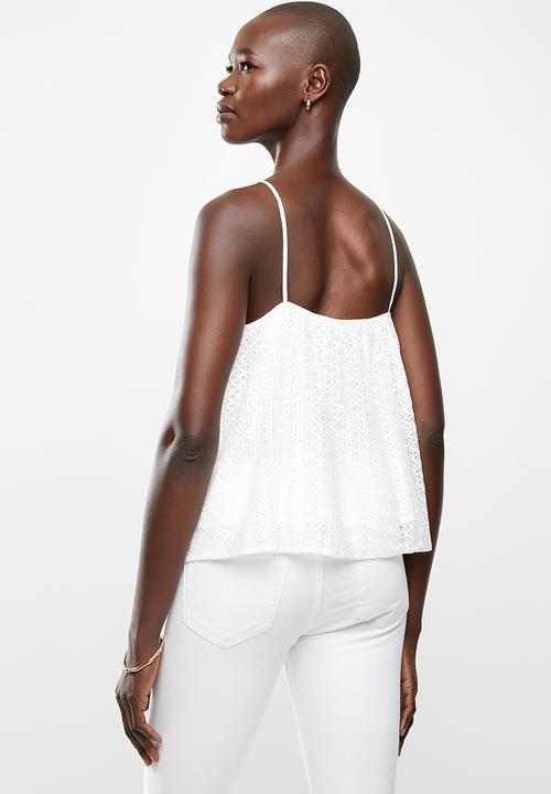 MANGO - Top satur - white