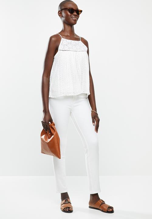 MANGO - Top satur - white