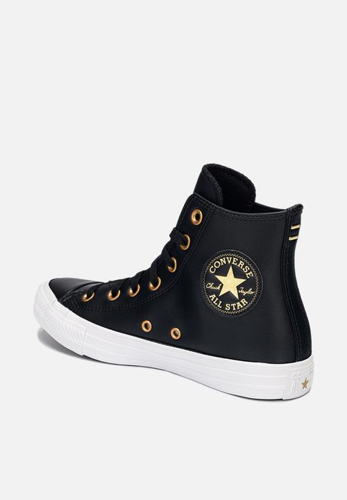 Converse - Chuck taylor all star hi - black/gold/white