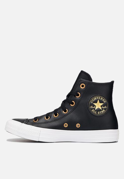 Converse - Chuck taylor all star hi - black/gold/white