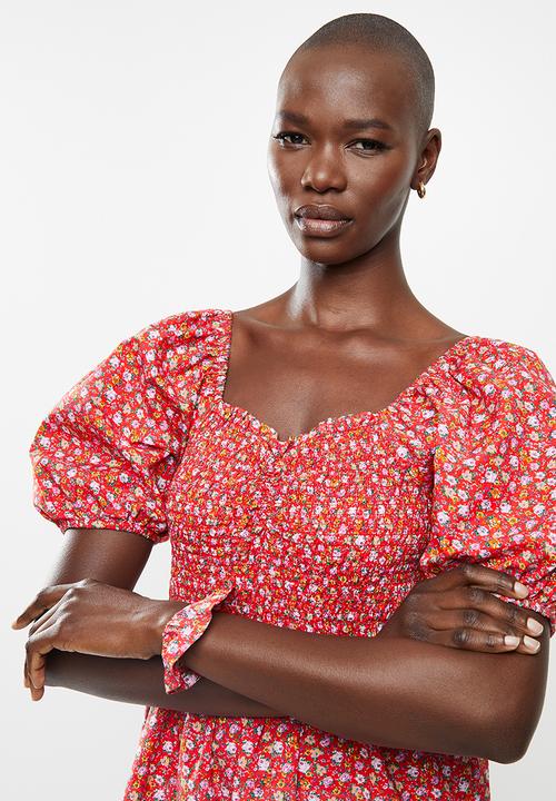 MANGO - Chenai dress - red
