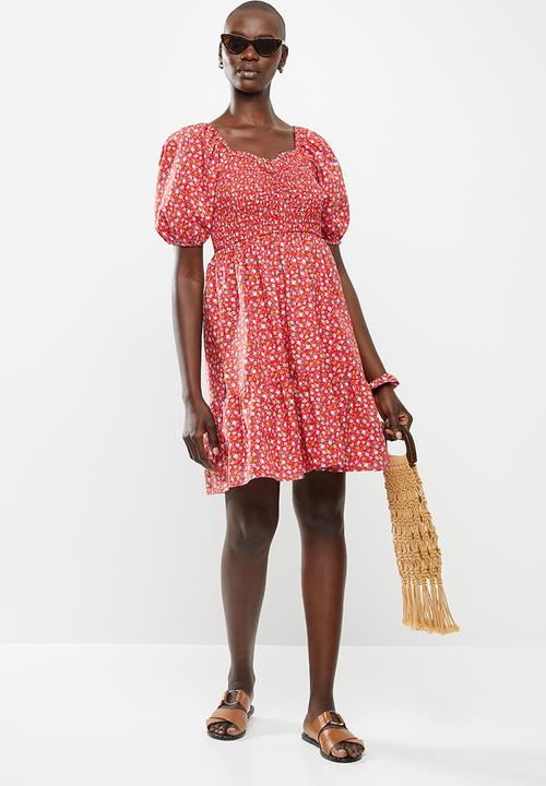 MANGO - Chenai dress - red