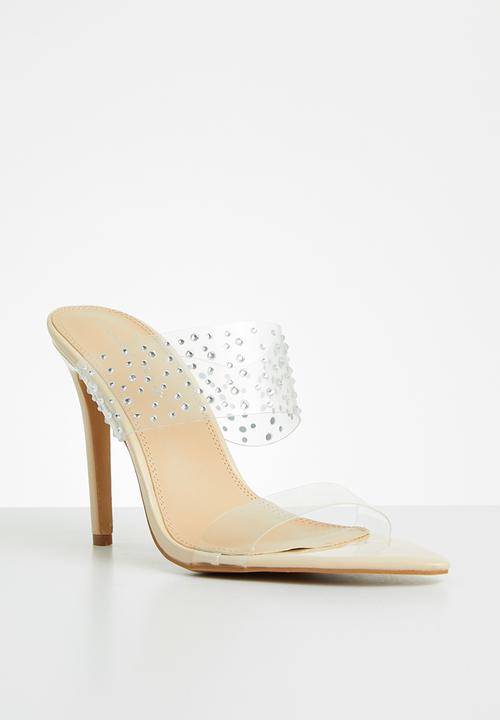 SISSY BOY - Sparkle out heel - neutral