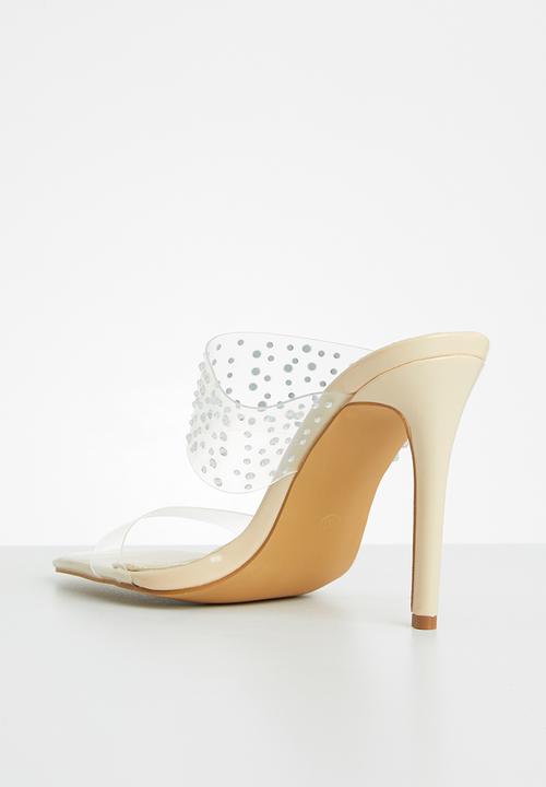 SISSY BOY - Sparkle out heel - neutral