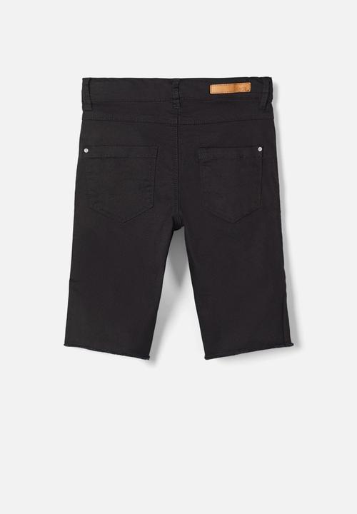 Name It - Pil biker shorts - black