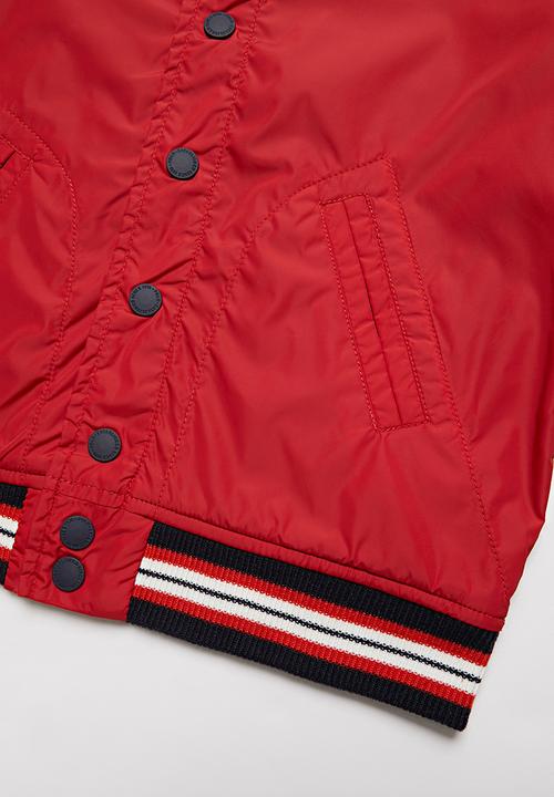 POLO - Boys thyson baseball jacket - red