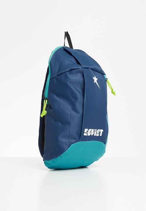 SOVIET - Nylon backpack - navy & turquoise