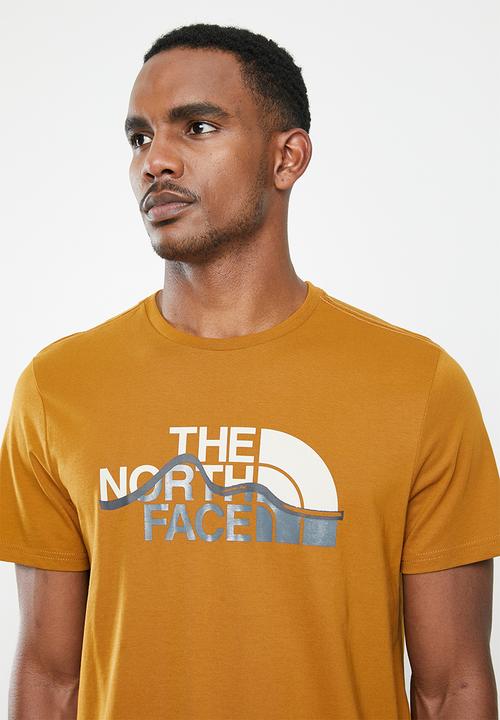 The North Face - Short sleeve mountain line tee - tan