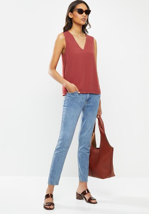 Vero Moda - Julian v-neck top - mauve