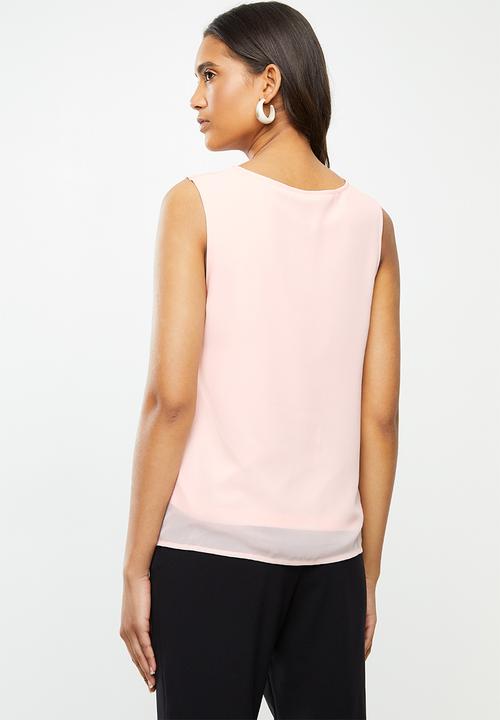 Vero Moda - Julian v-neck top - pink