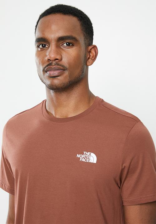 The North Face - S/s redbox celebration tee - brown & White 