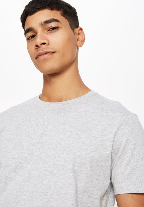 Cotton On - Essential crew tee - light grey marle