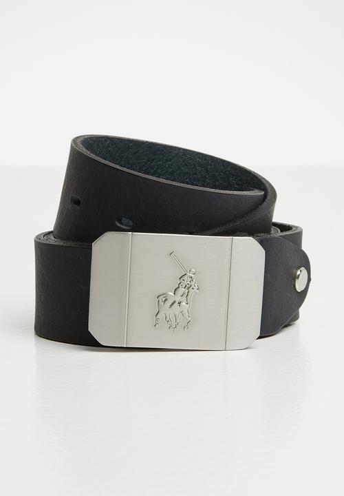 POLO - Etan leather belt - black