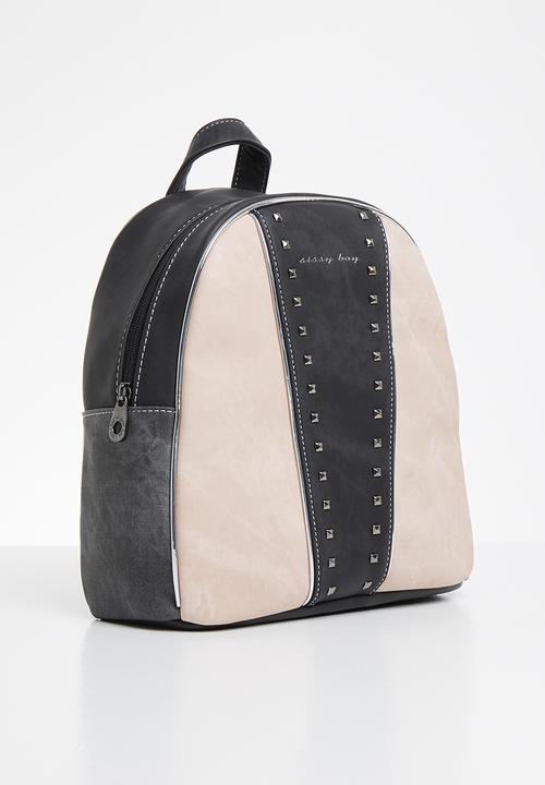 SISSY BOY - Backpack - pink & black 