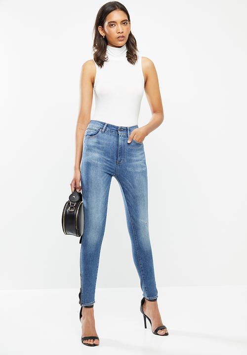G-STAR - G-star shape high super skinny ankle jeans - blue 