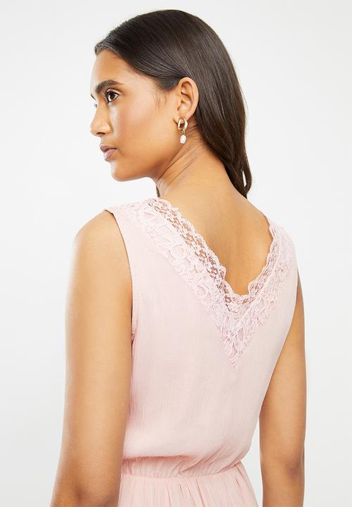 Vero Moda - Pernilla lace short dress - pink