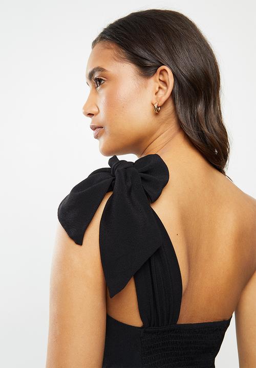 Cotton On - Party time one shoulder top - black