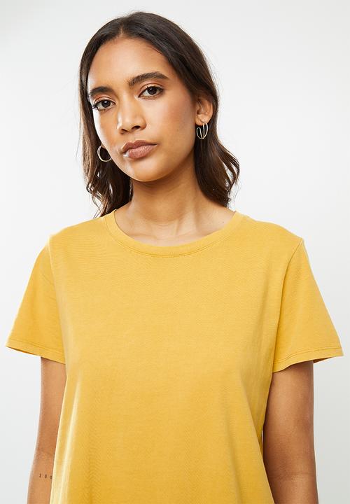 Cotton On - The one crew tee - washed mango