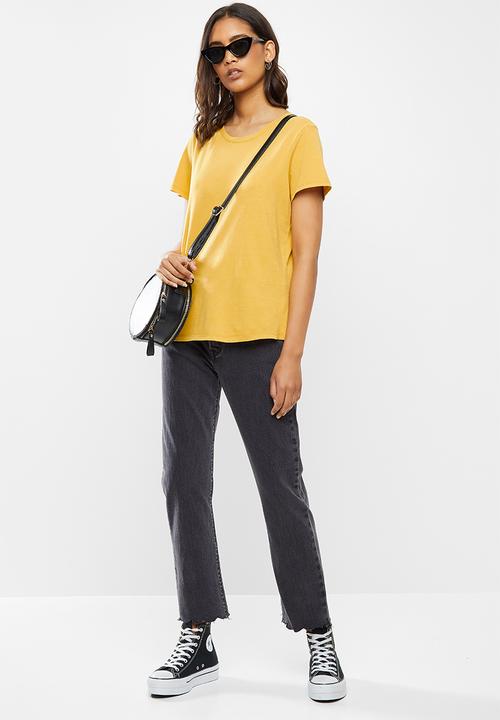 Cotton On - The one crew tee - washed mango