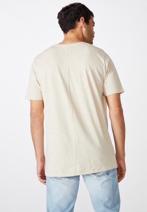 Cotton On - Slub crew neck tee - pearl