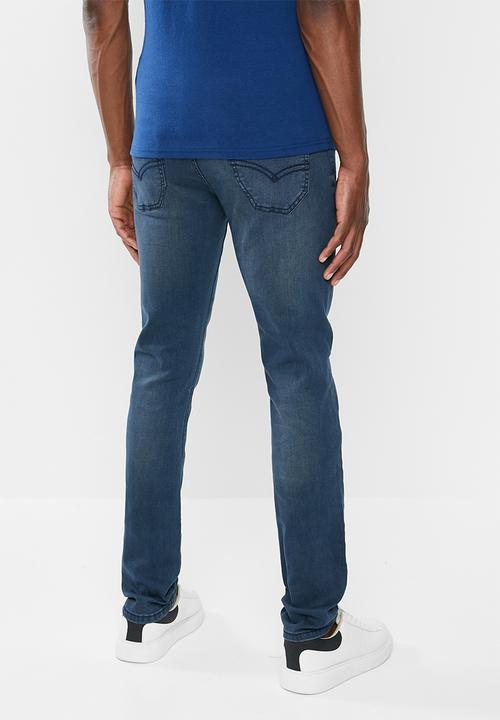 Jonathan D - Slim fit five pocke denim jeans - steel