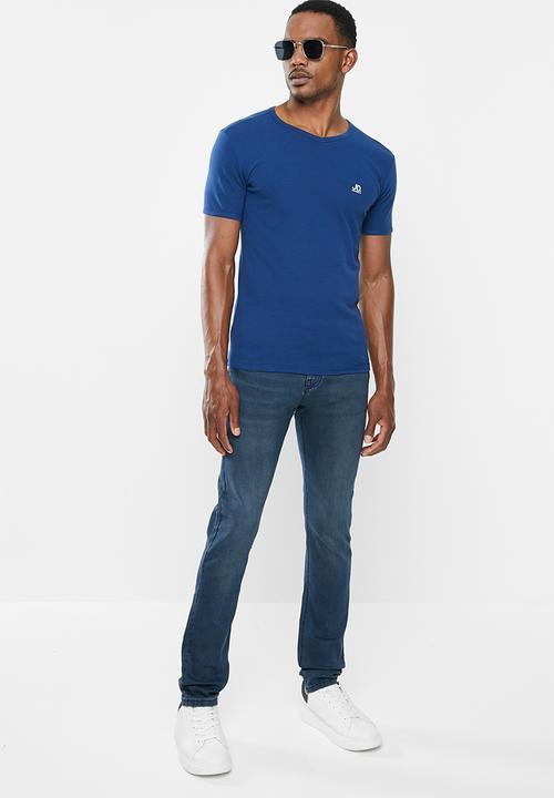 Jonathan D - Slim fit five pocke denim jeans - steel