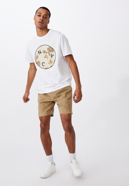 Cotton On - NYC infill Tbar street T-shirt - white