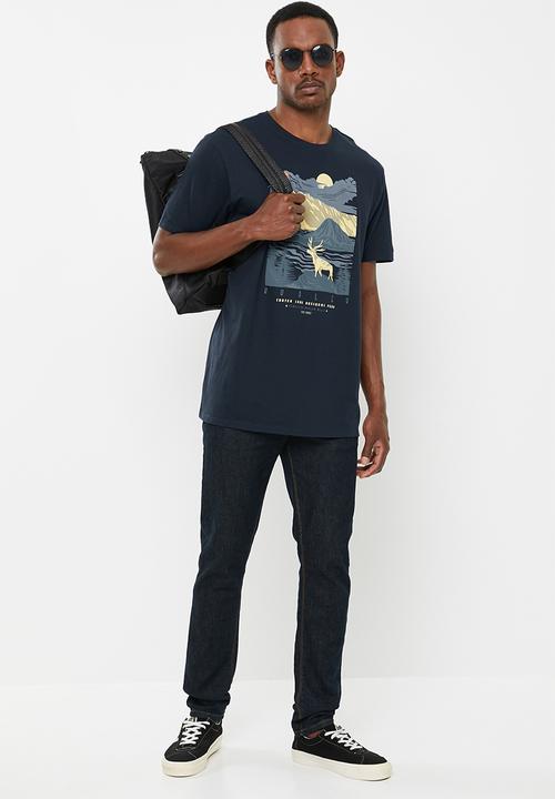 Hurley - Pendleton crater lake tee - navy