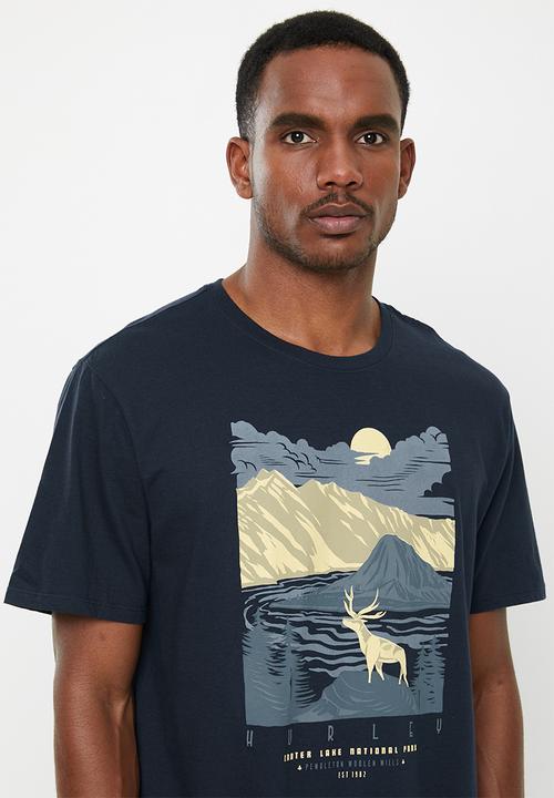 Hurley - Pendleton crater lake tee - navy